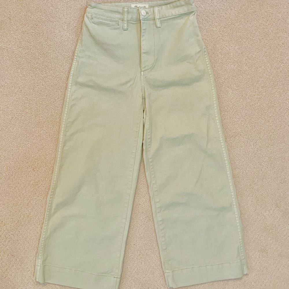 Madewell wide-leg jeans, sea foam